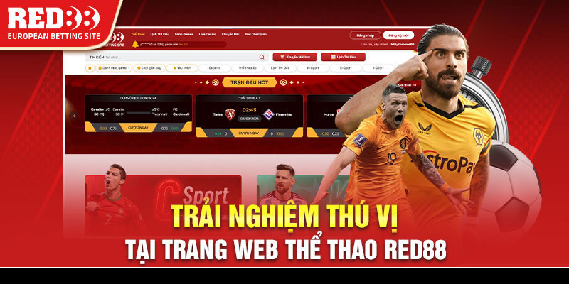 Trải nghiệm thú vị tại trang web thể thao Red88